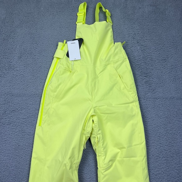New Halfdays Women's Carson Bib Pant in Granita Size M/SHORT Neon Snow Pants - Picture 13 of 15